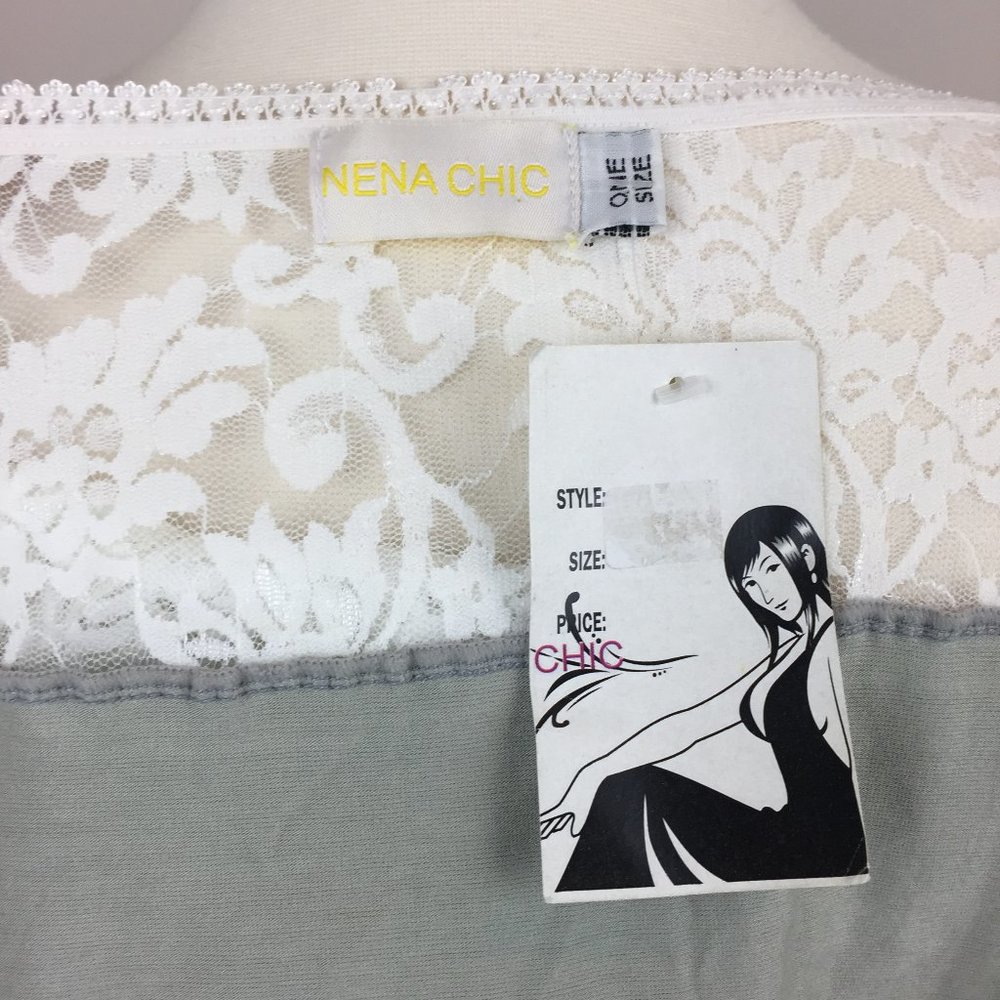 NWT Nena Chic Lace Top One Size (Fits like XS/S) - Picture 7 of 9